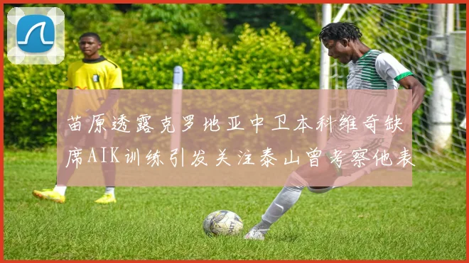 苗原透露克罗地亚中卫本科维奇缺席AIK训练引发关注泰山曾考察他表现